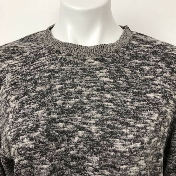Colsie Cropped Sweater Gray Marled Crew Neck Sz M - Picture 2 of 8